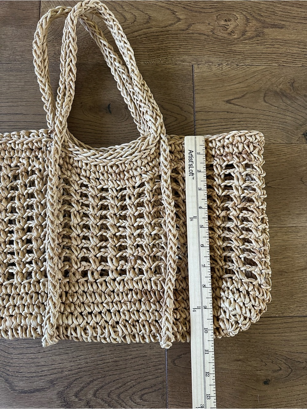 Vintage Natural Woven Summer Bag - Picture 4 of 6